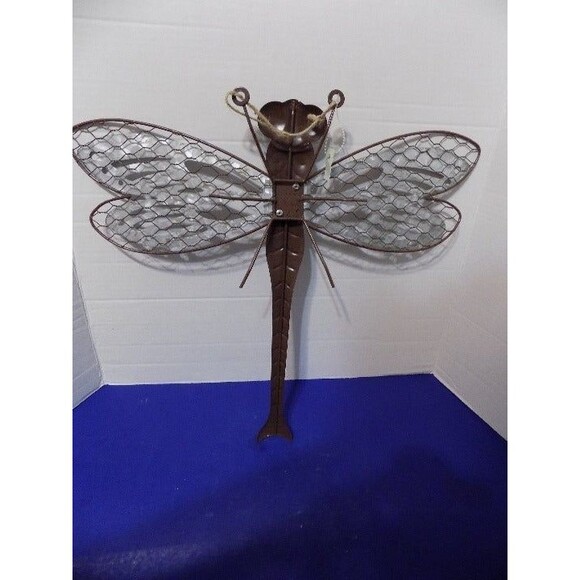 NEW Metal Dragonfly Wall Art Hanging Butterfly Decor - Picture 5 of 5